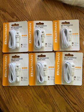 Nathan No Tie Exercise Shoelaces 6 New Packages